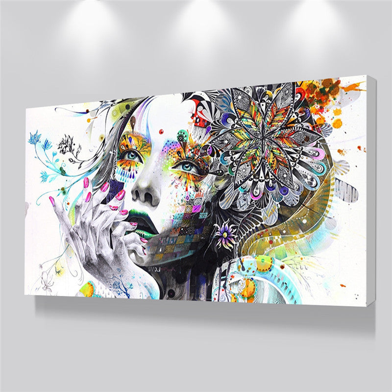 Art Girl Canvas Print - Custom Factory Design