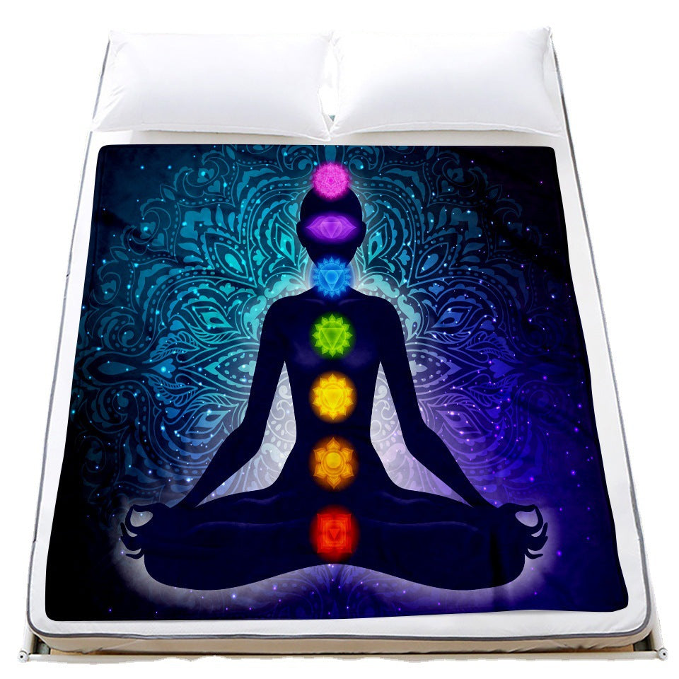 Custom Fleece Blanket with Digital Print for Wholesale
