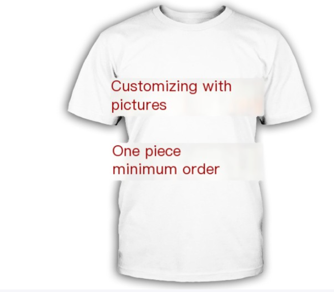 3D Digital Print Custom Crew Neck T-Shirt for Couples