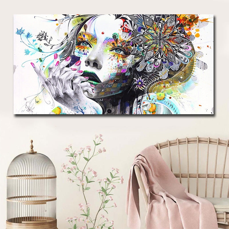Art Girl Canvas Print - Custom Factory Design