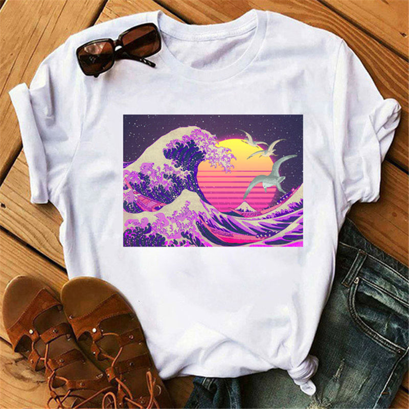 Custom Cotton Round Neck T-Shirt with Logo Print